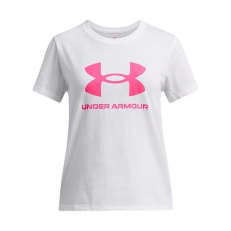 Laste Lühikeste varrukatega T-särk Under Armour Big Logo Valge
