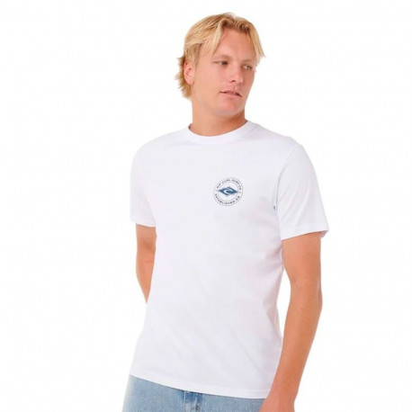 Men’s Short Sleeve T-Shirt Rip Curl Staple White - M