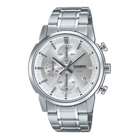 Men's Watch Casio MTP-E510D-7AVDF Silver (Ø 42 mm)