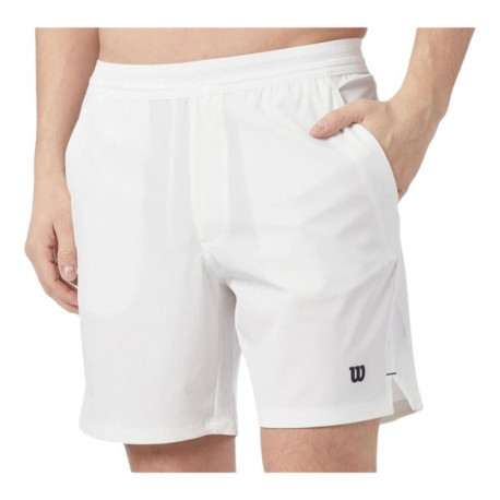 Meeste Lühikesed Spordipüksid Wilson Team Short 7" Valge 7" Padel - S