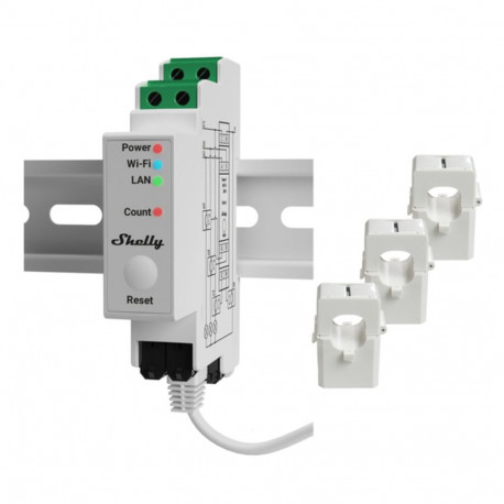 Wi-Fi switch module Shelly PRO 3EM 120A Wi-Fi