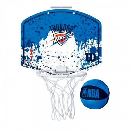 Korvpallikorv Wilson Team Mini Hoop NBA Thunder Sinine