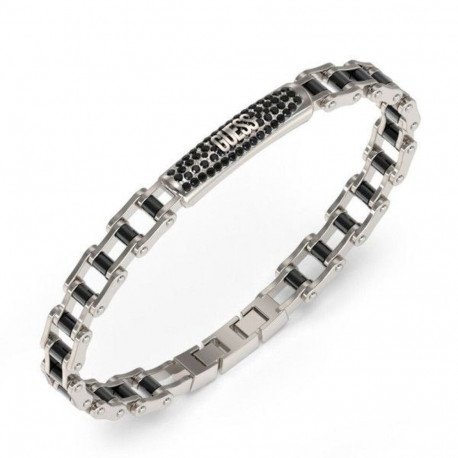 Naiste Käevõru Guess JUMB04414JWSTGMT-U Roostevaba teras 21 cm Hõbedane