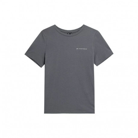 Lühikeste varrukatega T-särk, naiste 4F TSD025 Hall - L