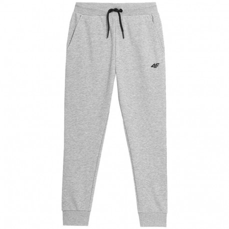 Children's Tracksuit Bottoms 4F Grey - 10-11 Years