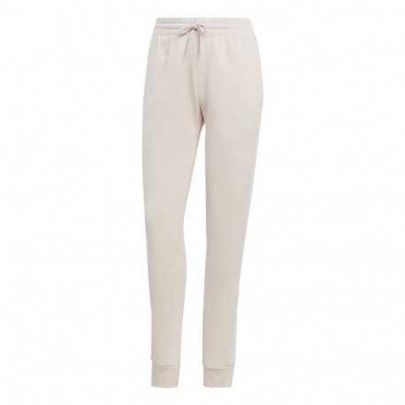 Long Sports Trousers Adidas Essentials 3S Beige Lady