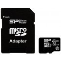 Silicon Power карта памяти microSDHC 32ГБ Elite + адаптер