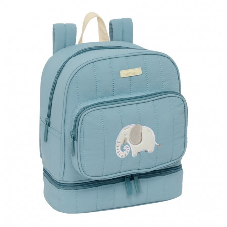 School Bag Safta Elefante Blue 22 x 27 x 10 cm