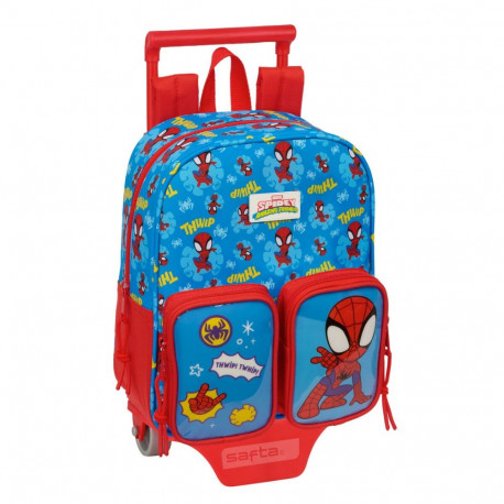 School Bag Spider-Man Blue Red 22 x 27 x 10 cm