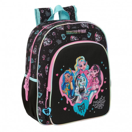 Kooliseljakott Monster High Must 32 x 38 x 12 cm