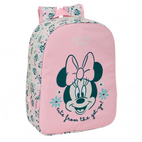 School Bag Minnie Mouse Minty Pink 26 x 34 x 11 cm