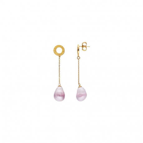 Ladies' Earrings Majorica 17343.94.1.E00.906.1 Golden