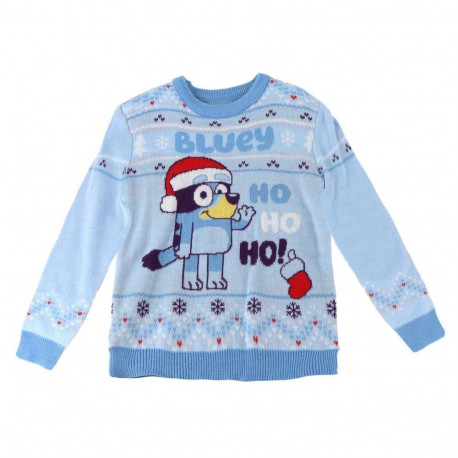 Unisex Jumper Bluey Christmas Light Blue