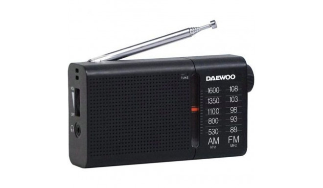 Transistorraadio Daewoo DW1119 Must AM/FM