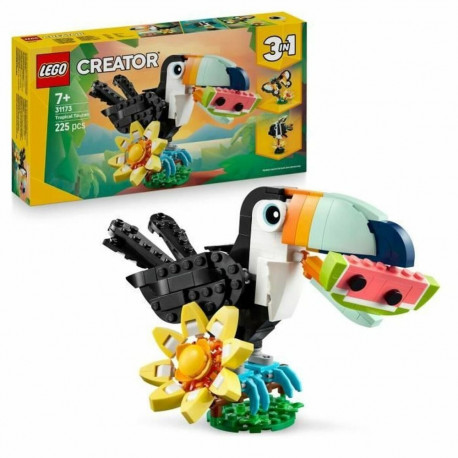 Konstruktsioon komplekt Lego 31173 Wild Animals : Tropical Toucan 225 Tükid, osad
