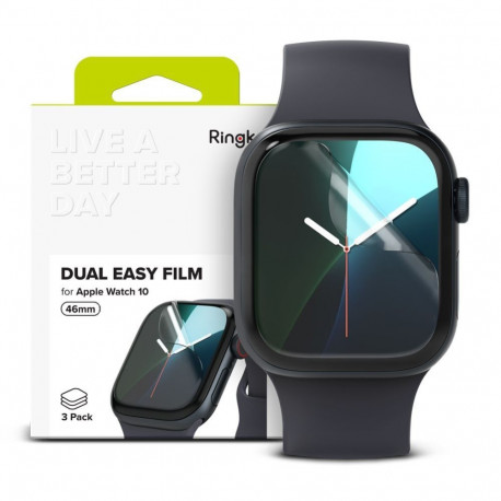 Ringke Ringke Dual Easy 3-pack protective foil for Apple Watch 10 46 mm