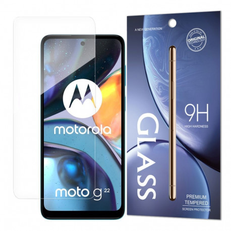 Hurtel Tempered Glass 9H screen protector for Motorola Moto G22 (packaging - envelope)