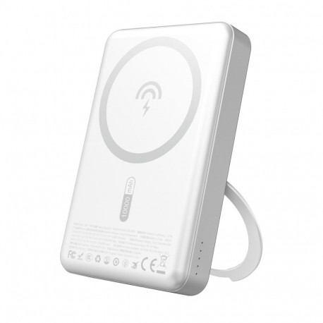 Dudao Dudao K28 10000mAh PD 22.5W MagSafe Powerbank with Metal Case and Ring Stand - Silver