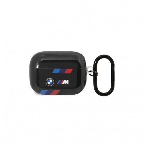 BMW BMW BMAP222SOTK AirPods Pro 2 gen cover black/black Tricolor Stripes