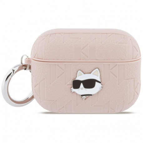 Karl Lagerfeld Karl Lagerfeld Monogram Choupette Head Case for AirPods Pro 3 - Pink