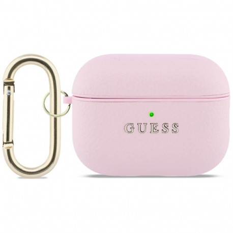 Guess Guess Grained Classic Logo Case for AirPods Pro 3 - Pink