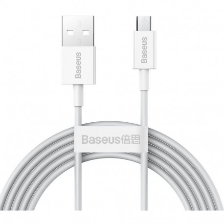 Baseus - Superior Fast Charging Data Cable MicroUSB 1m White