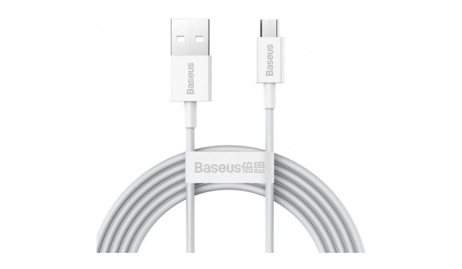 Baseus - Superior Fast Charging Data Cable MicroUSB 1m White