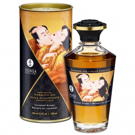 Shunga soojendav õli caramel kisses 100ml