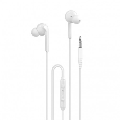 Dudao X3+ in-ear headphones, wired, 3.5mm minijack - white