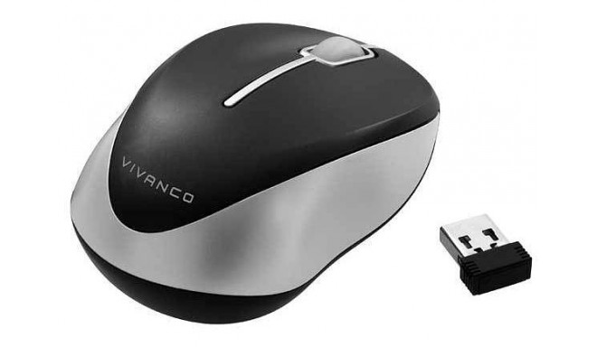 Vivanco mouse IT-MS FM Wireless, black/silver (31922)