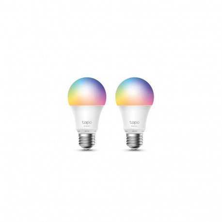 TP-Link Tapo Smart Wi-Fi Light Bulb, Multicolor, E27, 2-Pack