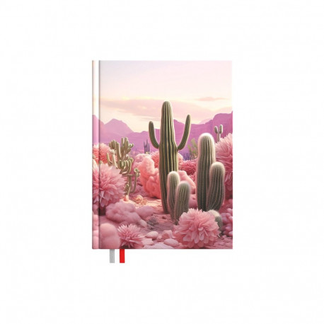 Märkmik Kantsler Flexi 140x190mm, täpp, Wonderland, kõvaköide, painduvad disainkaaned, Timer