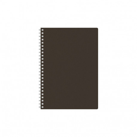 Märkmik A5 Kartong 155x210mm, täpp, tumepruun kartongist kaaned, spiraalköide, Timer