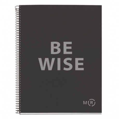 Kaustik A4 80l täpiline spiraal 4-ne augustus BE ECO ANTHRACITE Miquelrius