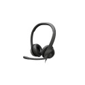 Logitech H390 USB Wired Headset, USB Type-A, Black (SPEC)