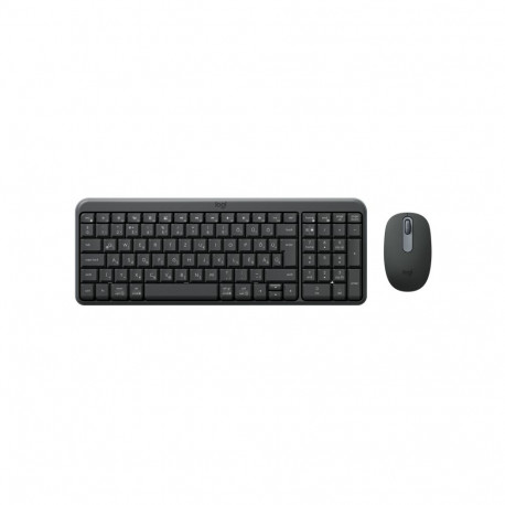 Logitech MK250 Compact Combo Wireless Keyboard + Mouse, Bluetooth, US Int, Graphite