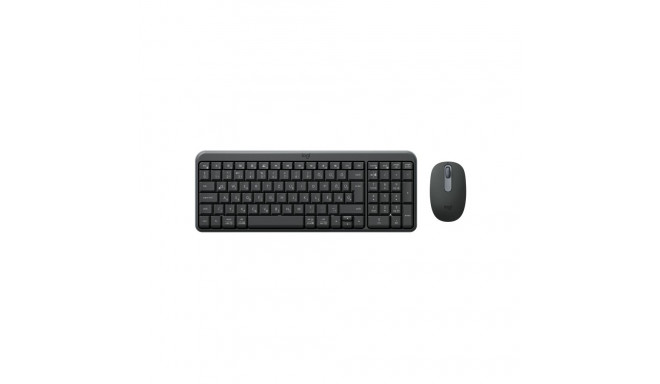 Logitech MK250 Compact Combo Wireless Keyboard + Mouse, Bluetooth, US Int, Graphite