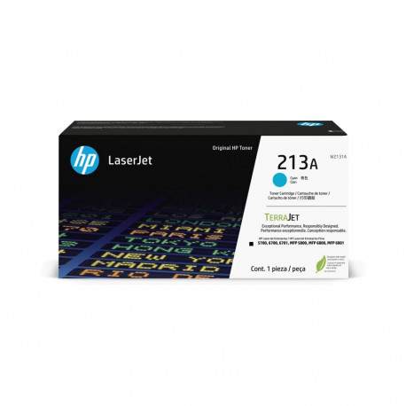 HP 213A (W2131A) Toner Cartridge, Cyan
