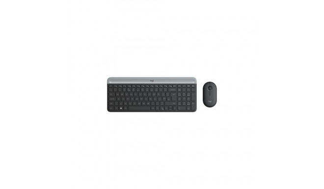 Logitech MK470 Slim Combo Wireless Keyboard + Mouse, US, Graphite