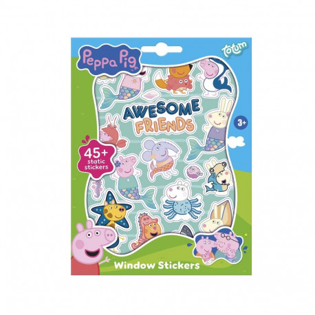 Totum aknakleebised Põrsas Peppa 4 lehte