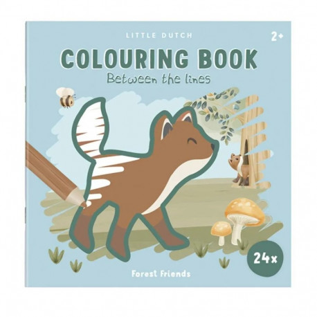 Little Dutch värviraamat Metsasõbrad, 24 lehte