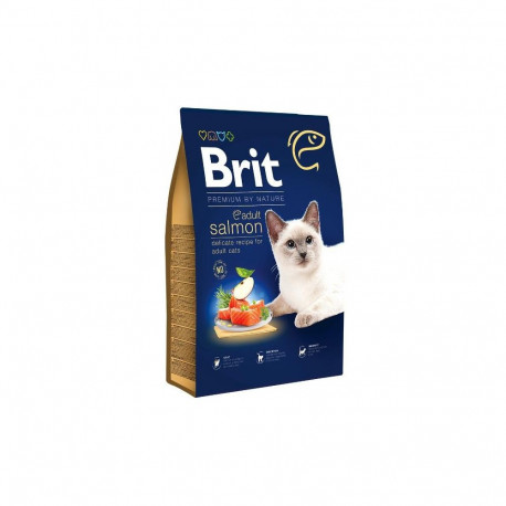 CAT FOOD BRIT PREM CAT ADULT SALMON