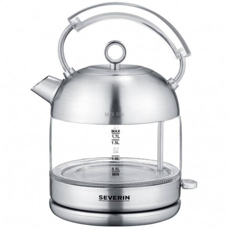 Severin WK 3459 electric kettle 1.7 L 2400 W Stainless steel