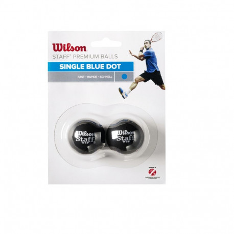 WILSON skvosa bumbinas STAFF Iepakojuma 2 gb. - blue dot