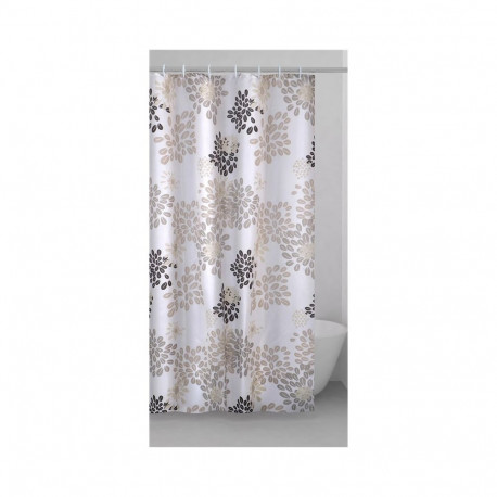 Bath curtain Gedy Caffee TTE13022430  brown/white  200 cm x 240 cm