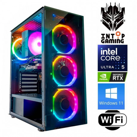 INTOP Ultra 5 245KF 32GB DDR5 1TB SSD M.2 NVME RTX5060Ti 16GB WiFi WIN11