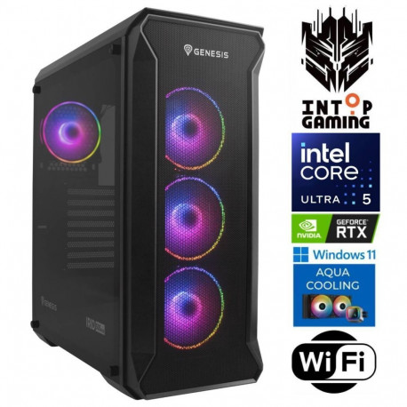 INTOP AQUA Ultra 5 245KF 16GB DDR5 500SSD M.2 NVME RTX5070 12GB WiFi WIN11