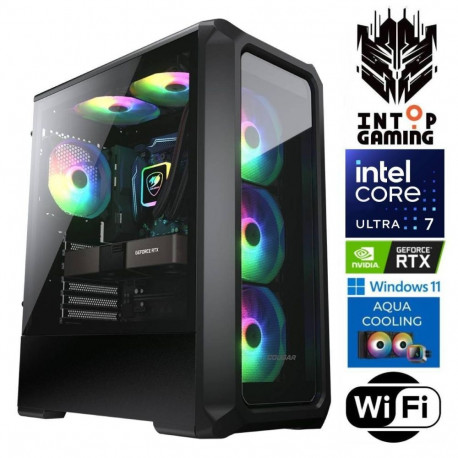 INTOP AQUA Ultra 7 265KF 32GB DDR5 2TB SSD M.2 NVME+2TB RTX5050 8GB WiFi WIN11Pro