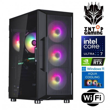 INTOP AQUA Ultra 7 265KF 32GB DDR5 2TB SSD M.2 NVME+2TB RTX5050 8GB WiFi WIN11Pro