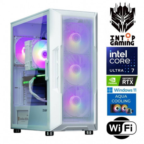 INTOP AQUA Ultra 7 265KF 32GB DDR5 500SSD M.2 NVME+2TB RTX5050 8GB WiFi WIN11Pro